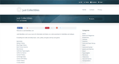 Desktop Screenshot of justcollectibles.com